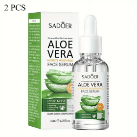 SADOER Pure Aloe Vera Gel 2-Piece Kit, 2x30ml, Fast Absorption, Suitable For All Skin Types-Selling On TEMU Is Prohibited (Option: Aloe vera gel)